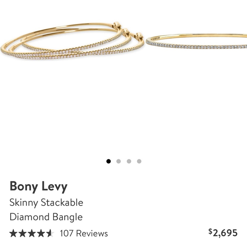 Bony Levy Stackable Bracelet Diamond Bangle - image 2